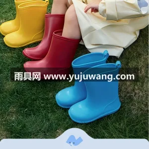 锯齿防滑 · 一体成型 · PU材质 武汉大型雨具供应链供货儿童雨鞋，男童女童 图4