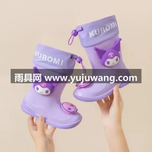 塑胶材质 · 波浪纹防滑纹理 武汉大型雨具供应链供货学生儿童雨鞋，覆盖 图5