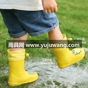 TPR材质 · 多密度分区 · 倒金字塔鞋底 儿童雨鞋男童女童防滑雨靴宝宝防滑女孩小学生上学幼儿