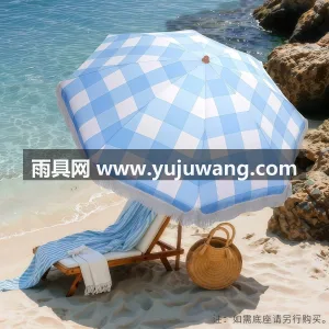 伞面210D加厚防水牛津布 · 8骨加厚高韧性玻纤 海边度假沙滩伞别墅庭院伞花边流苏伞太阳伞泳池防晒伞