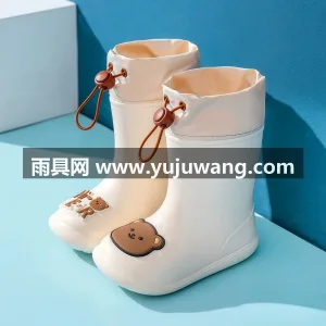 一体成型 · 加深防滑底纹 · PVC材 武汉大型雨具供应链供货爆款小黄鸭儿童雨鞋 图4