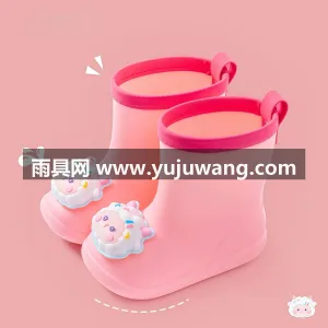 一体成型 · 加深防滑底纹 · PVC材 武汉大型雨具供应链供货爆款小黄鸭儿童雨鞋 图6
