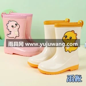 中筒儿童雨鞋卡通恐龙水靴小孩防滑可爱雨靴耐磨时尚宝宝踩水套鞋
