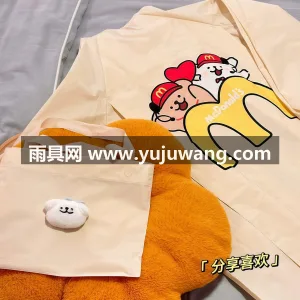 EVA材质 · 高密防水 武汉专业雨具生产供应链供货新款线条小狗雨 图3