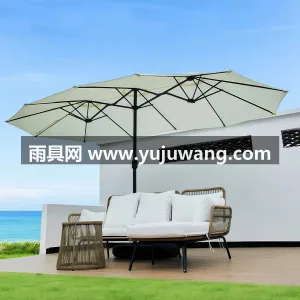 采用82mm加厚铝合金伞杆 · 高密度涤 武汉大型雨具制造厂家，专注户外遮阳产品研 图2