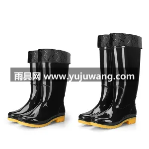 PVC塑胶材质 · 上乘牛筋底 · 轻薄 武汉大型雨具供应链供货男士全筒高雨鞋，涵 图2