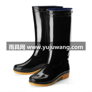 PVC塑胶材质 · 上乘牛筋底 · 轻薄 武汉大型雨具供应链供货男士全筒高雨鞋，涵 图4