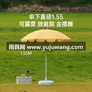 外层聚酯纤维/碰击布面料 · 内层黑胶防 武汉雨具制造供应链供货户外太阳伞，主打波 图2