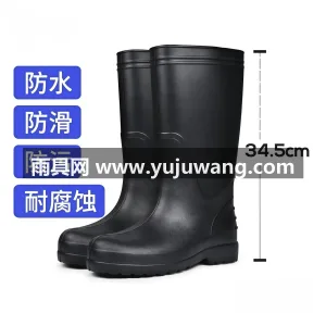 EVA一体浇筑 · 锁滑仿生科技底 武汉大型雨具供应链供货男款高筒劳保雨靴， 图6