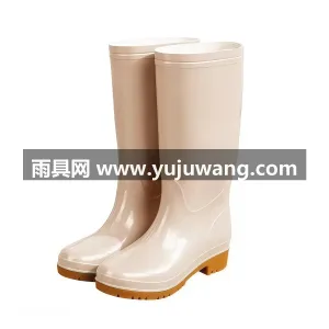 PVC材质 · 鞋底防滑纹理 武汉大型雨具供应链供货大号女款高筒雨靴， 图6