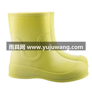 一体成型 · 可拆卸加绒棉套 · PVC 武汉大型雨具供应链供货时尚短筒女士雨鞋， 图5