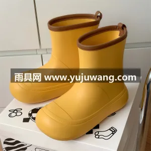 EVA材质 · 防滑耐磨 款撞色大头亲子雨靴颜值与实用性兼备，男女 图4
