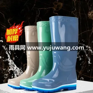 PVC塑料 · 加厚鞋底 · 反光设计 雨鞋雨靴女水鞋夹棉胶鞋短筒中筒保暖防水防滑轻便厨房