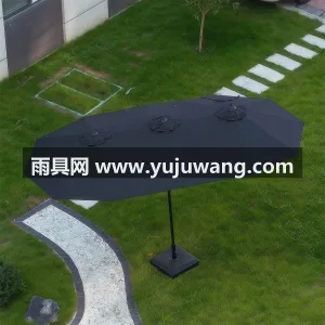 伞面280D加厚涤纶布 · 8骨加粗钢管 武汉雨具供应链服务，生产双头户外遮阳伞， 图5