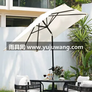 伞面210D/420D高密度涤纶牛津布 · 加粗镀 户外大型中柱直立遮阳伞别墅庭院伞阳台手摇太阳伞露台