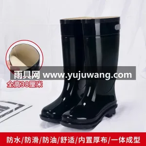 增高鞋跟 · 舒适内里 · 圆润鞋头 · 本款男士雨鞋为武汉大型专业雨具生产供应链 图5