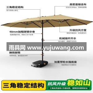 420D加厚加密牛津布 · 加粗加厚黑金 武汉本地大型雨伞供应链服务直供，户外遮阳 图3