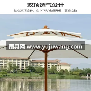 加厚加密600D牛津布 · 加粗加厚黑烤 武汉本地源头雨伞供应链服务直供中柱户外遮 图5