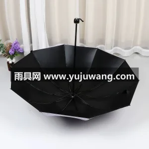 黑胶图层 · 高密拒水伞面 · 加固伞架 本品为双人晴雨两用折叠伞，武汉本土大型雨 图5