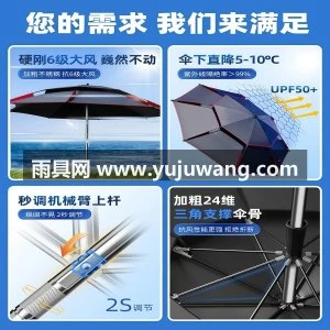 钓鱼伞大钓伞户外遮阳专用雨伞2026新款加厚防晒雨新型拐杖伞