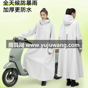 PVC材质 · 柔软亲肤 雨衣电动车女款单人长款全身防暴雨电瓶车成人外穿人车