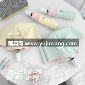 银色钢骨，防风性强 · 加厚彩胶防晒涂 本品为脆皮女生专属全自动彩胶防晒太阳伞， 图3