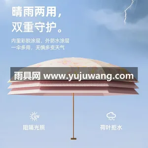 彩胶防晒涂层伞布 · UPF50 + · 武汉专业大型雨伞供应链服务直供，这款迷你 图3
