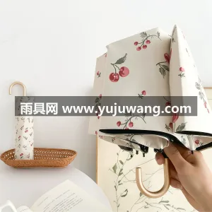 高密防水聚酯纤维碰击布 · 8 骨加固玻 武汉专业雨具生产供应链供货复古弯钩晴雨伞 图4