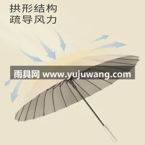 24骨抗风纤维伞骨 · 高密防水梧桐米面 武汉专业大型雨具生产供应链供货 24 骨 图3