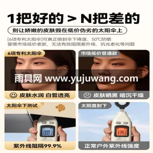 黑胶防晒 · 复合涂层 · 防紫外线 · 武汉源头雨伞供应链服务直供 2026 新 图2