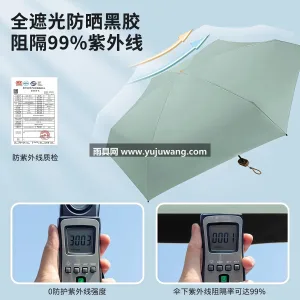 6骨航空级铝合金伞骨 · 190T超薄高 武汉本地大型雨伞供应链服务直供六折扁迷你 图2