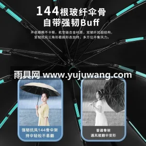 加厚黑胶 · 科技涂层 · 纳米疏水科技 武汉源头雨伞供应链服务直供 2026 新 图3