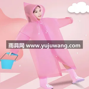 食品级加厚PE材质 · 全衣高温热压无缝 武汉源头雨具供应链供货儿童一次性雨衣，专 图4