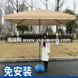 加厚牛津布 · 加粗厚管壁 · 加厚银胶 武汉雨具供应链服务商直供大型户外遮阳伞， 图3