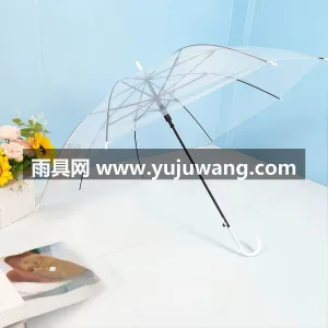 POE塑料 · 8骨黑钢 · 支持定制 武汉本地大型雨伞供应链服务直供透明雨伞， 图2