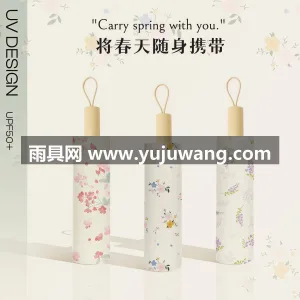 彩胶防晒 · 紫外线阻隔 · 防晒防雨  武汉本地雨伞供应链服务直供双层晴雨两用太 图3