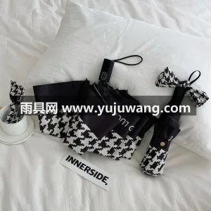 加厚黑胶 · 紫外线阻隔率99% · 科 武汉本地雨伞供应链服务直供高级感幸运千鸟 图3