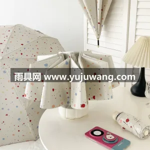 加固双伞骨 · 黑胶防晒伞面 武汉本地雨伞供应链服务直供奶油泼墨自动雨 图4