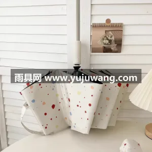 加固双伞骨 · 黑胶防晒伞面 武汉本地雨伞供应链服务直供奶油泼墨自动雨 图6