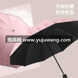 加厚黑胶 · 科技涂层 · 纳米疏水科技 武汉本地雨伞供应链服务直供大号黑胶晴雨伞 图4