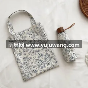 晴雨两用 · 有效阻隔 99% 紫外线 武汉本地雨伞供应链服务直供复古碎花弯柄晴 图6