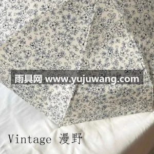 晴雨两用 · 有效阻隔 99% 紫外线 武汉本地雨伞供应链服务直供复古碎花弯柄晴 图5