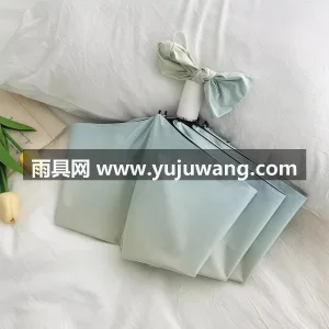 黑胶防晒 · 复合涂层 · 防紫外线 · 武汉雨具供应链服务商直供海盐蓝渐变雨伞， 图6