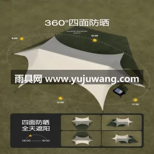210T加厚牛津布 · 碳钢合金支撑架 武汉专业雨具供应链供货可定制黑胶天幕帐篷 图3