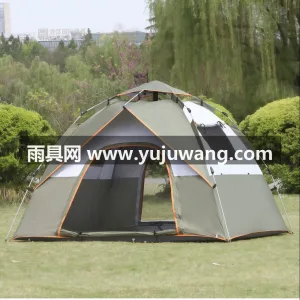 190T防水涤纶布 · 玻璃纤维杆 · 涂银翻晒布 帐篷户外野营加厚防雨3-4人全自动野外防晒2人露营
