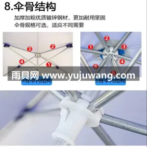 晴雨两用 · 超强抗水 · 黑胶防晒 · 作为武汉专业大型雨伞供应链服务，我们推出 图4