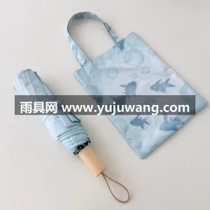 黑胶涂层 · 合金伞骨 · 防风防晒 武汉源头雨伞供应链服务直供创新自在小鱼仔 图5