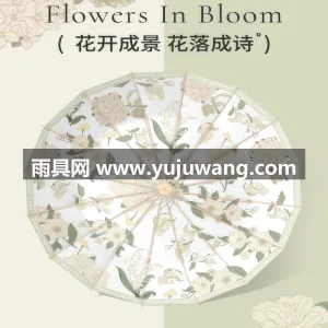 16骨抗风合金伞骨 · 彩胶防晒图层 · 武汉源头雨伞供应链服务直供 16 骨折叠 图5
