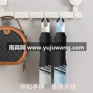 黑胶图层 · 防紫外线 · 仿生拒水 · 武汉本地大型雨具供应链供货手开手动环扣晴 图5