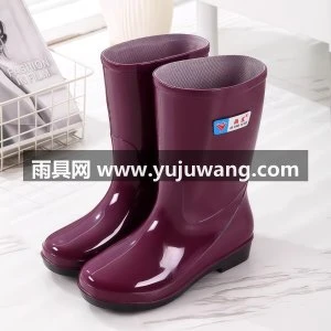 雨鞋女款耐磨中筒水靴保暖防滑厚底雨靴软底休闲时尚成人水鞋女士